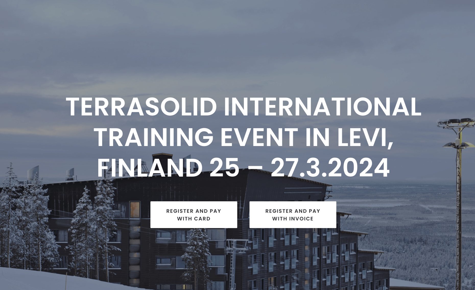 Read more about the article Terrasolid International Training Event 2024