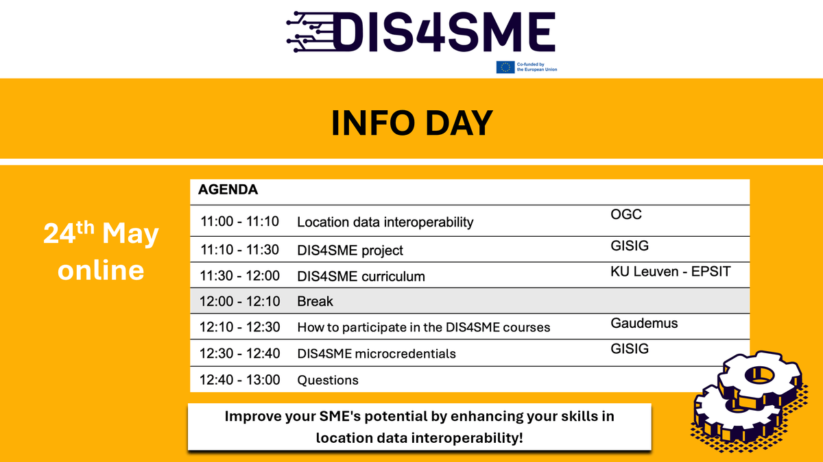 Read more about the article DIS4SME InfoDay at OGC