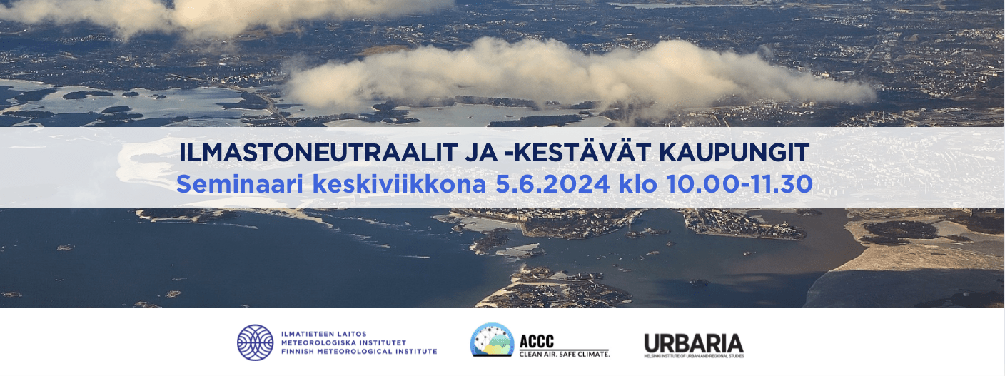Read more about the article Ilmastoneutraalit ja -kestävät kaupungit -seminaari
